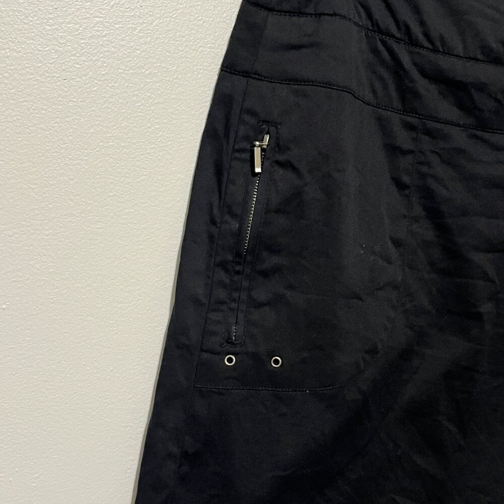 Womens Y2K Wrap Skirt 4 Black Goth Cyber Punk Emo 2000s Grunge Urban Alternative - Picture 3 of 10